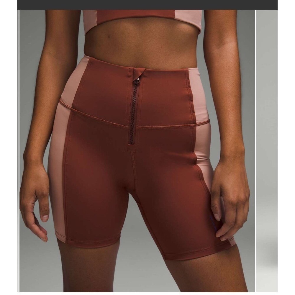 Lululemon Hike to Swim High-Rise Short 6 Canyon Orange Pink Savannah Size 6‎